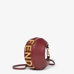 FENDI Fendigraphy Mini Burgundy leather mini-bag - Image 4